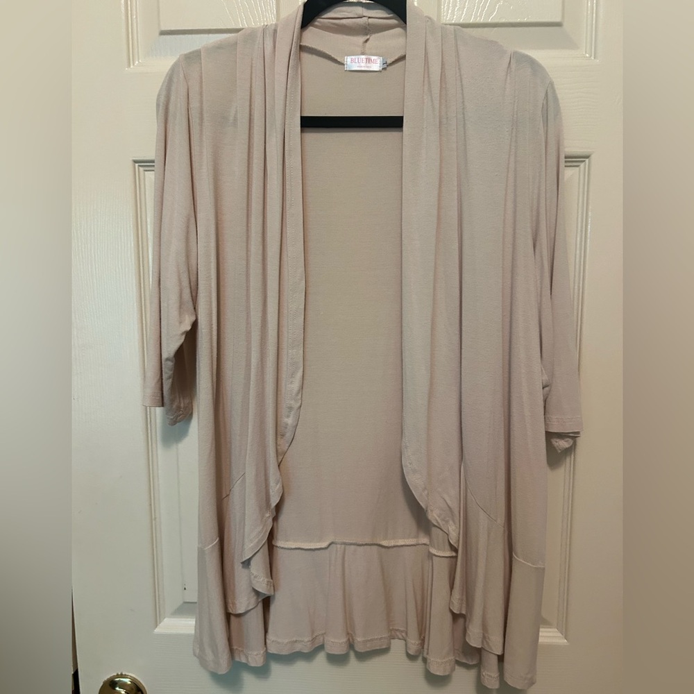 Bluetime cardigan cropped sleeves